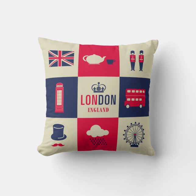 City Of London United Kingdom England Throw Pillow (Front)