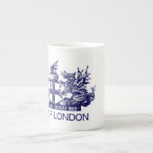 City of London, Vintage, Coat of Arms, England UK Bone China Mug (Front)