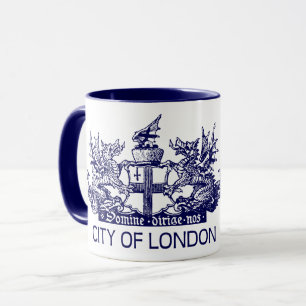 City of London, Vintage, Coat of Arms, England UK Mug
