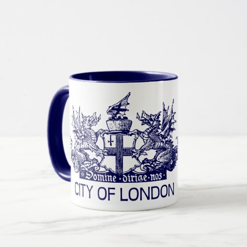 City of London Vintage Coat of Arms England UK Mug