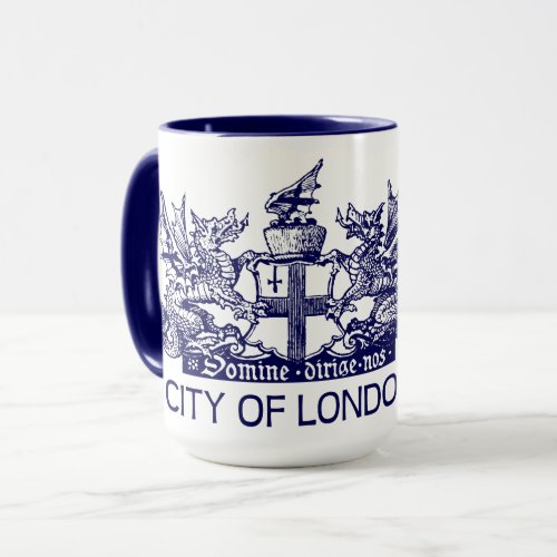 City of London Vintage Coat of Arms England UK Mug