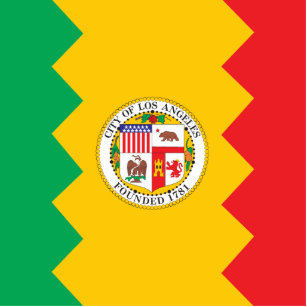 City of Los Angeles flag Statuette