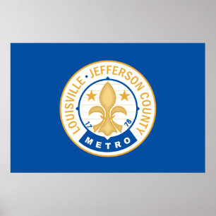 City of Louisville flag Poster