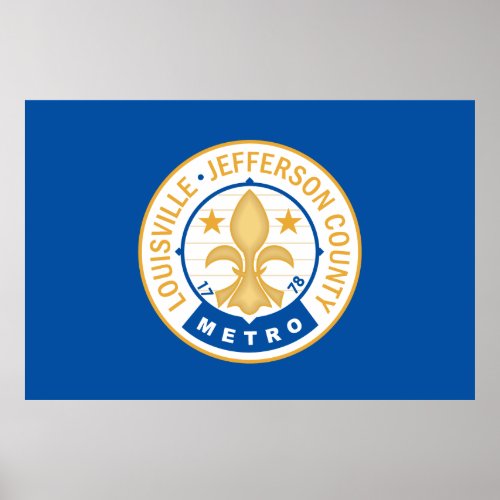 City of Louisville flag Poster