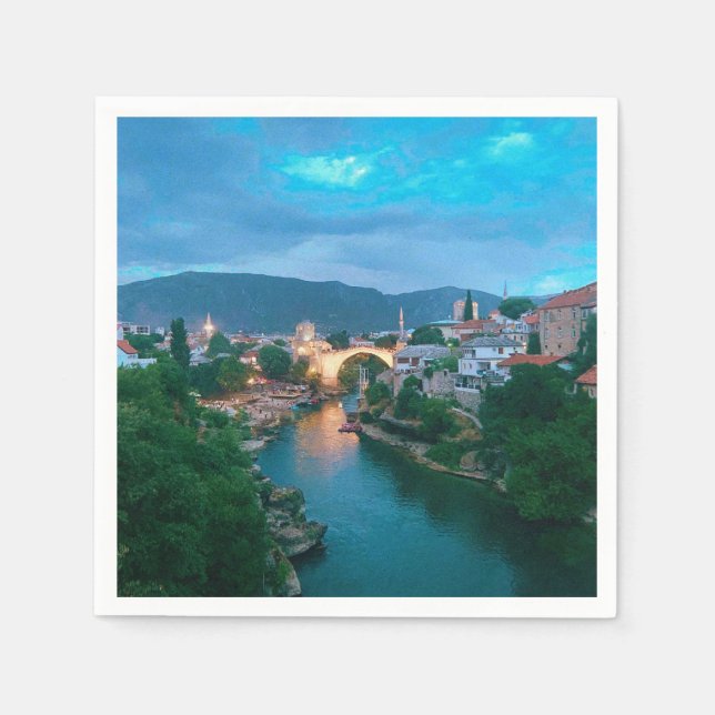 City of Mostar - Bosnia and Herzegovina  Napkins (Front)