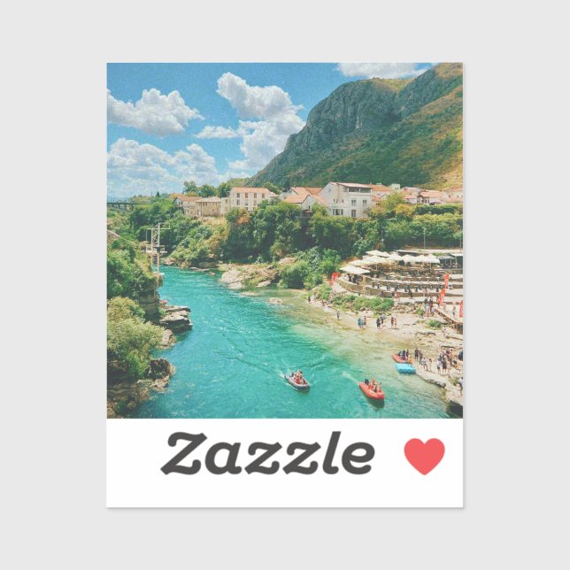 City of Mostar - Bosnia and Herzegovina Sticker (Sheet)