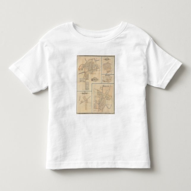 City of Muncie, Delaware Co with Yorktown Toddler T-shirt (Front)