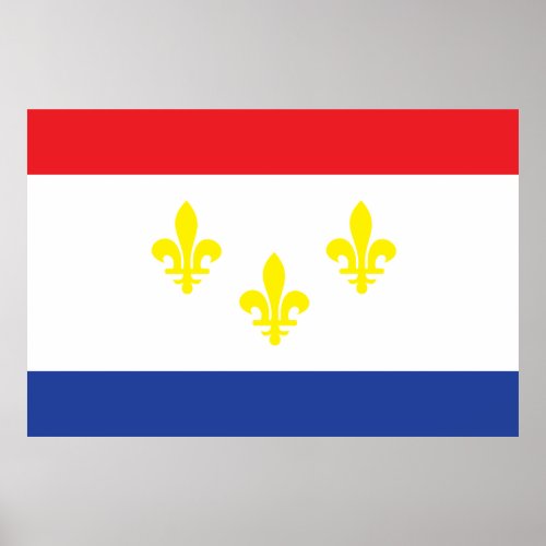 City of New Orleans flag Poster