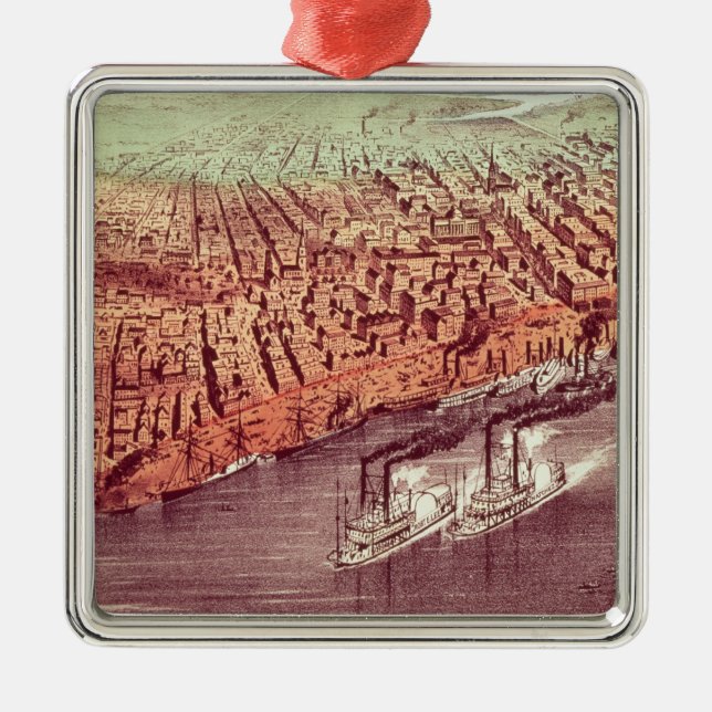 City of New Orleans Metal Ornament (Front)
