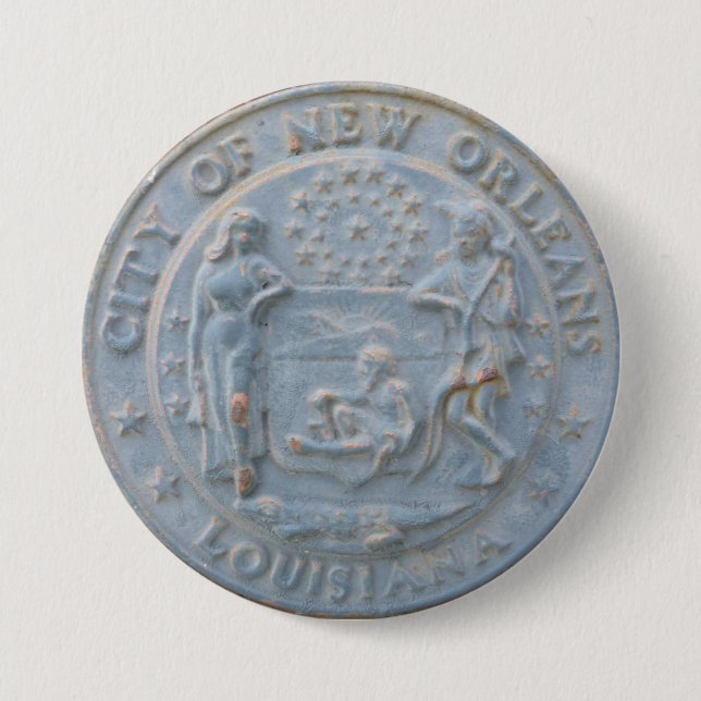 City of New Orleans (Round Button) Button (Front)