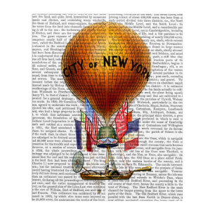 City of New York Hot Air Balloon Acrylic Print
