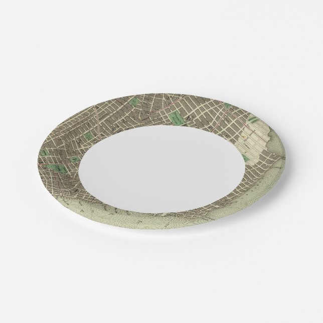 City Of New York Paper Plates (Angled)