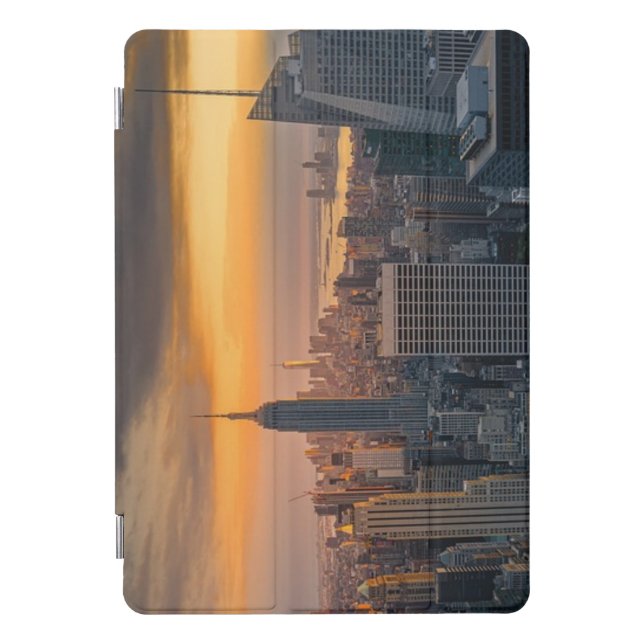 city of new york with the magnificent sunset iPad pro cover (Front)