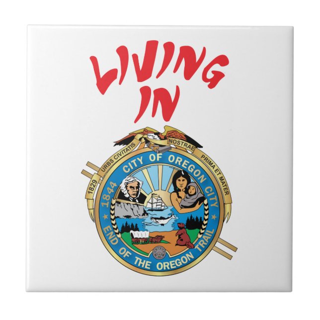 City of Oregon Ceramic Tile (Front)