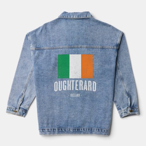 City Of Oughterard Ireland Irish Flag  Denim Jacket