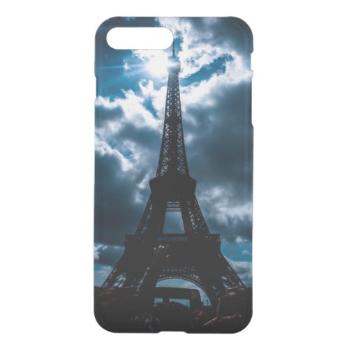 City of Paris Eiffel Tower Blue Night France iPhone 8 Plus7 Plus Case