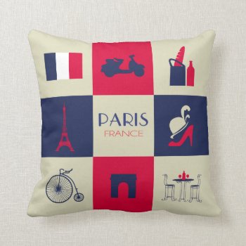 City Of Paris European Throw Pillow by CustomizedCreationz at Zazzle