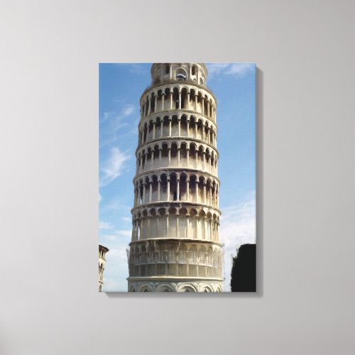 City of Pisa Tuscan coast painting Canvas Print