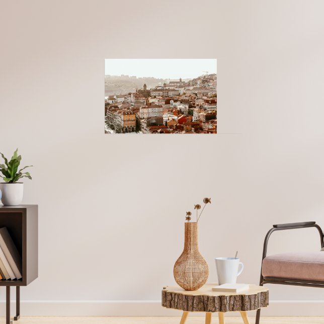 City of Porto during sunset Poster (Living Room 3)