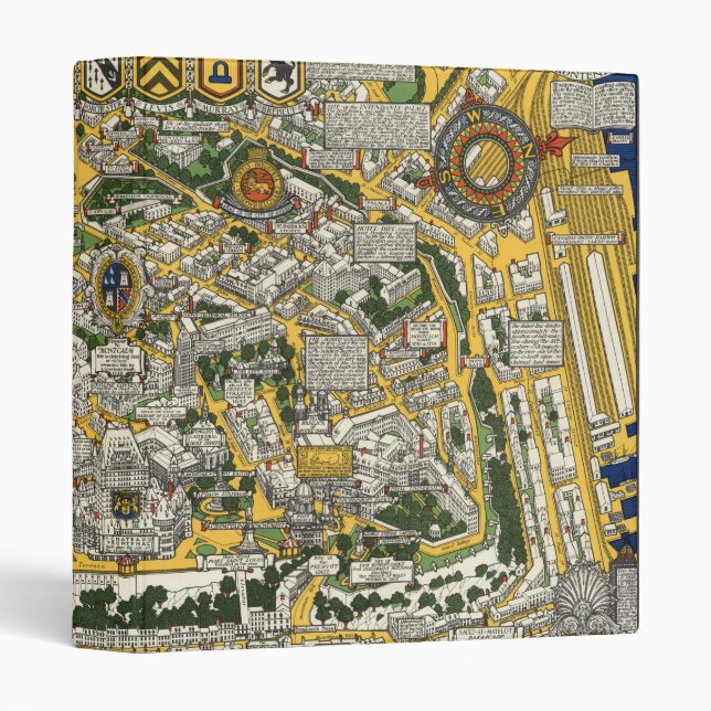 City of Quebec Map 3 Ring Binder (Front/Spine)