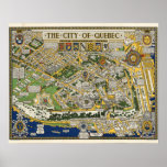 City of Quebec Map Poster