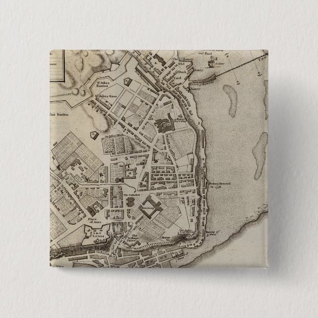 City of Quebec Pinback Button (Front)