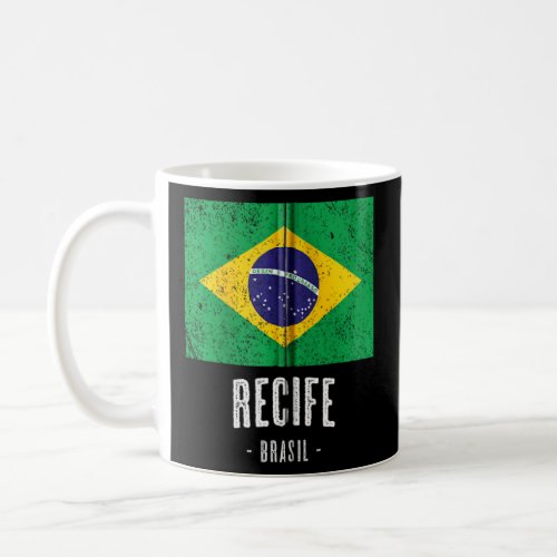 City Of Recife Brazil Br Brazilian Flag Merch Grap Coffee Mug