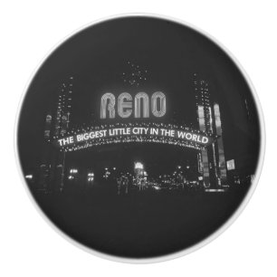 City of Reno Ceramic Knob
