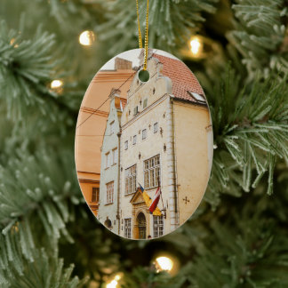 City of Riga, Latvia Ceramic Ornament