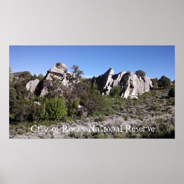 City of Rocks Idaho Rock Formation Poster (Front)