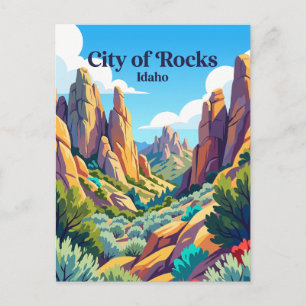 City of Rocks National Reserve Idaho Postcard
