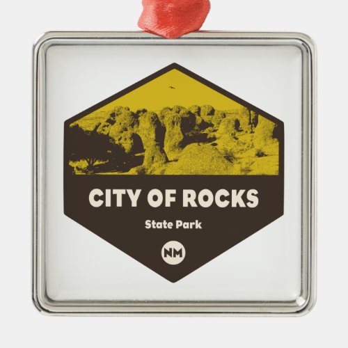City of Rocks State Park New Mexico Metal Ornament