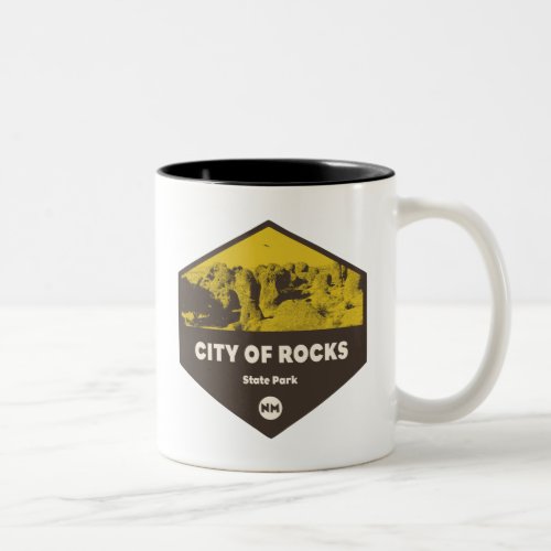 City of Rocks State Park New Mexico Two_Tone Coffee Mug