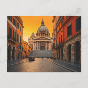 City of rome art postcard