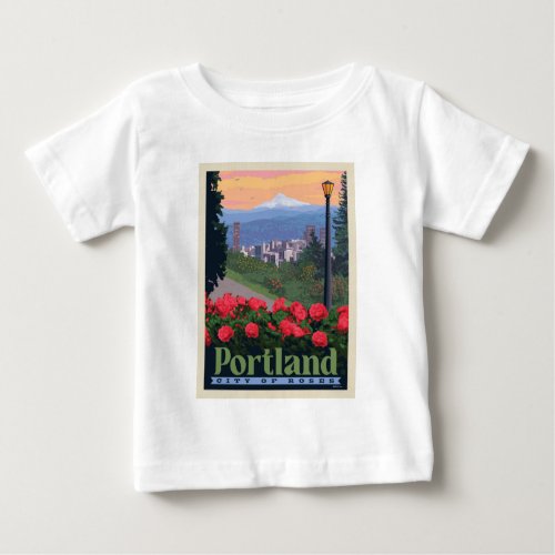 City of Roses  Portland Oregon Baby T_Shirt