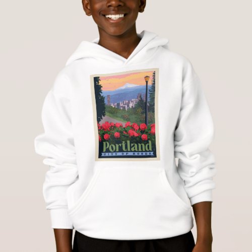 City of Roses  Portland Oregon Hoodie