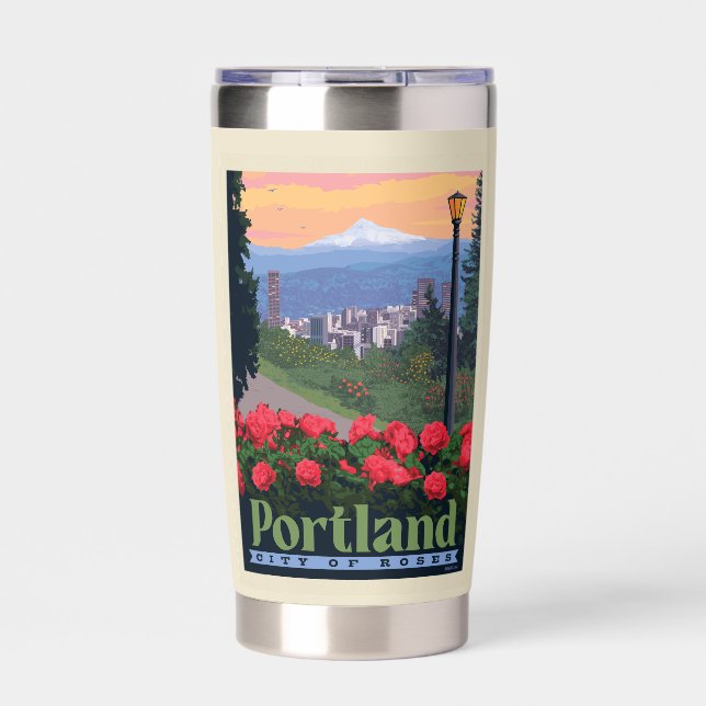 City of Roses | Portland, Oregon Insulated Tumbler (Front)