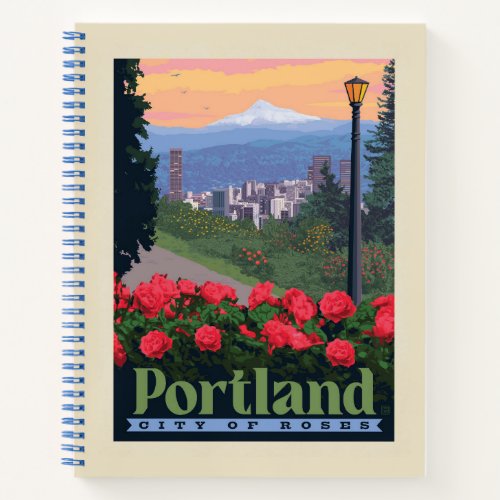 City of Roses  Portland Oregon Notebook