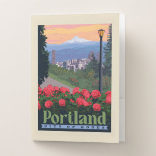 City of Roses Portland, Oregon Pocket Folder