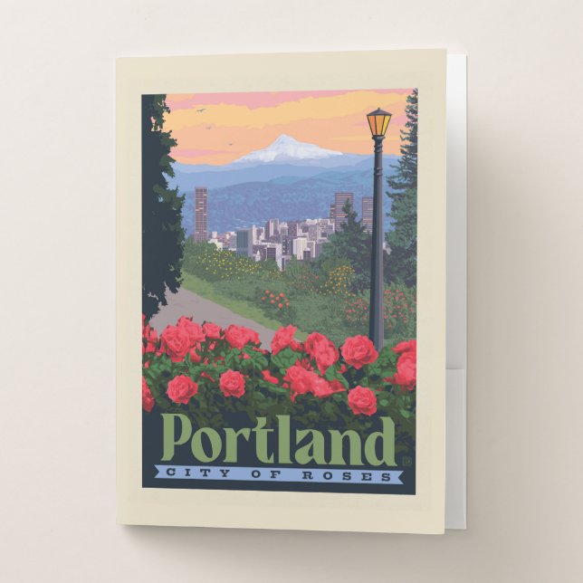 City of Roses | Portland, Oregon Pocket Folder (Front)