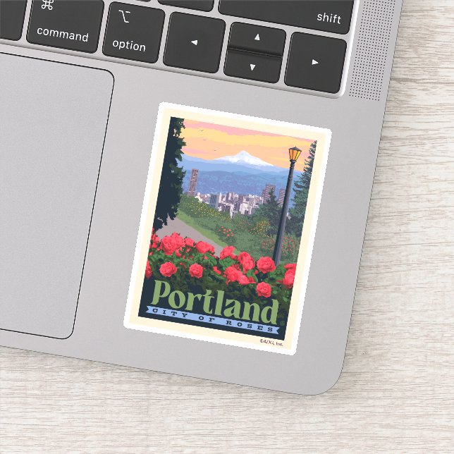 City of Roses | Portland, Oregon Sticker (Detail)