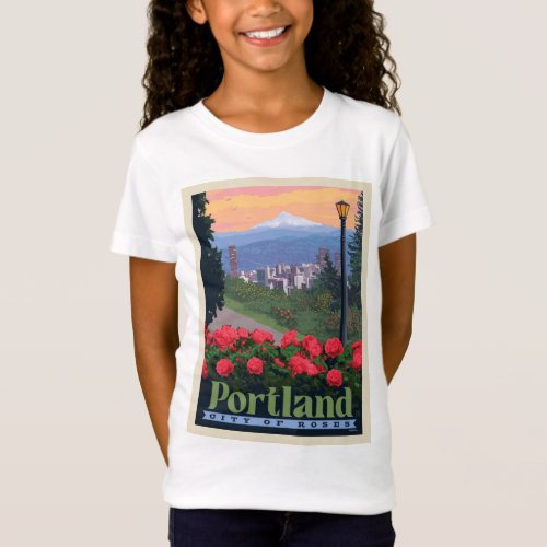 City of Roses  Portland Oregon T_Shirt