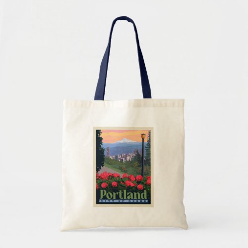 City of Roses  Portland Oregon Tote Bag