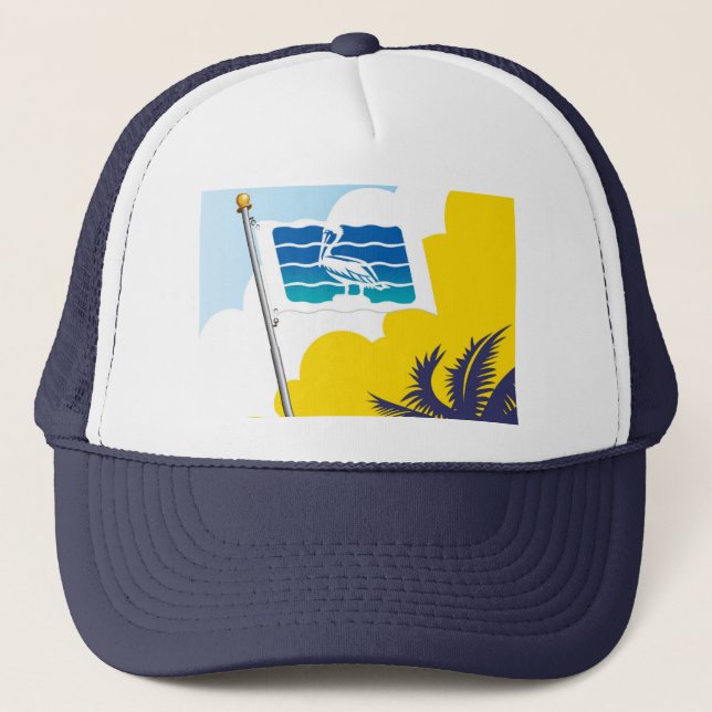 City of Saint Petersburg Florida Flag Trucker Hat (Front)