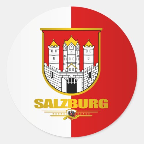 City of Salzburg Classic Round Sticker