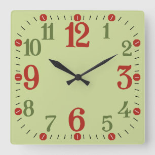 City of Segovia Love Colors by Masanser Pixelat Square Wall Clock