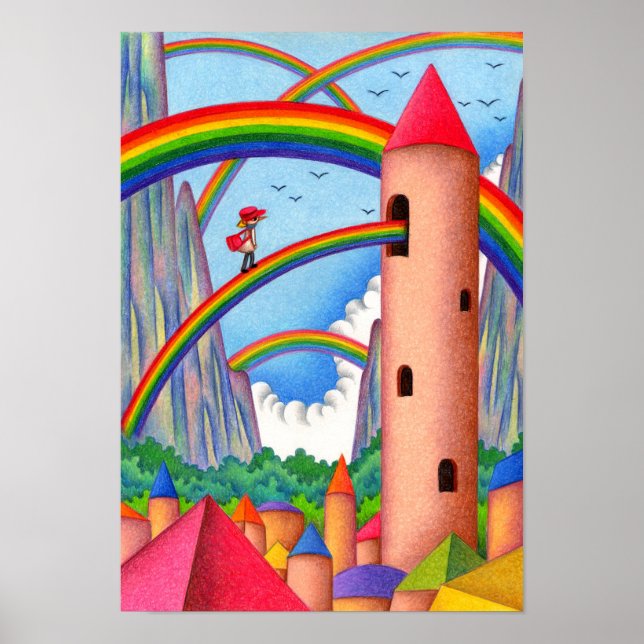 City of Seven-Colored Rainbow. Poster (Front)