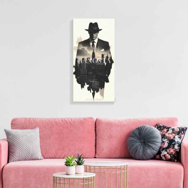 City of Shadows Canvas Print (Insitu(LivingRoom))