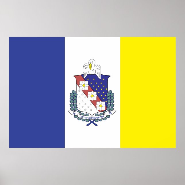 City of Shreveport flag Poster (Front)