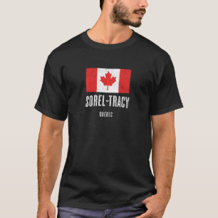 City Of Sorel Tracy Canada Canadian Flag Merch T-Shirt